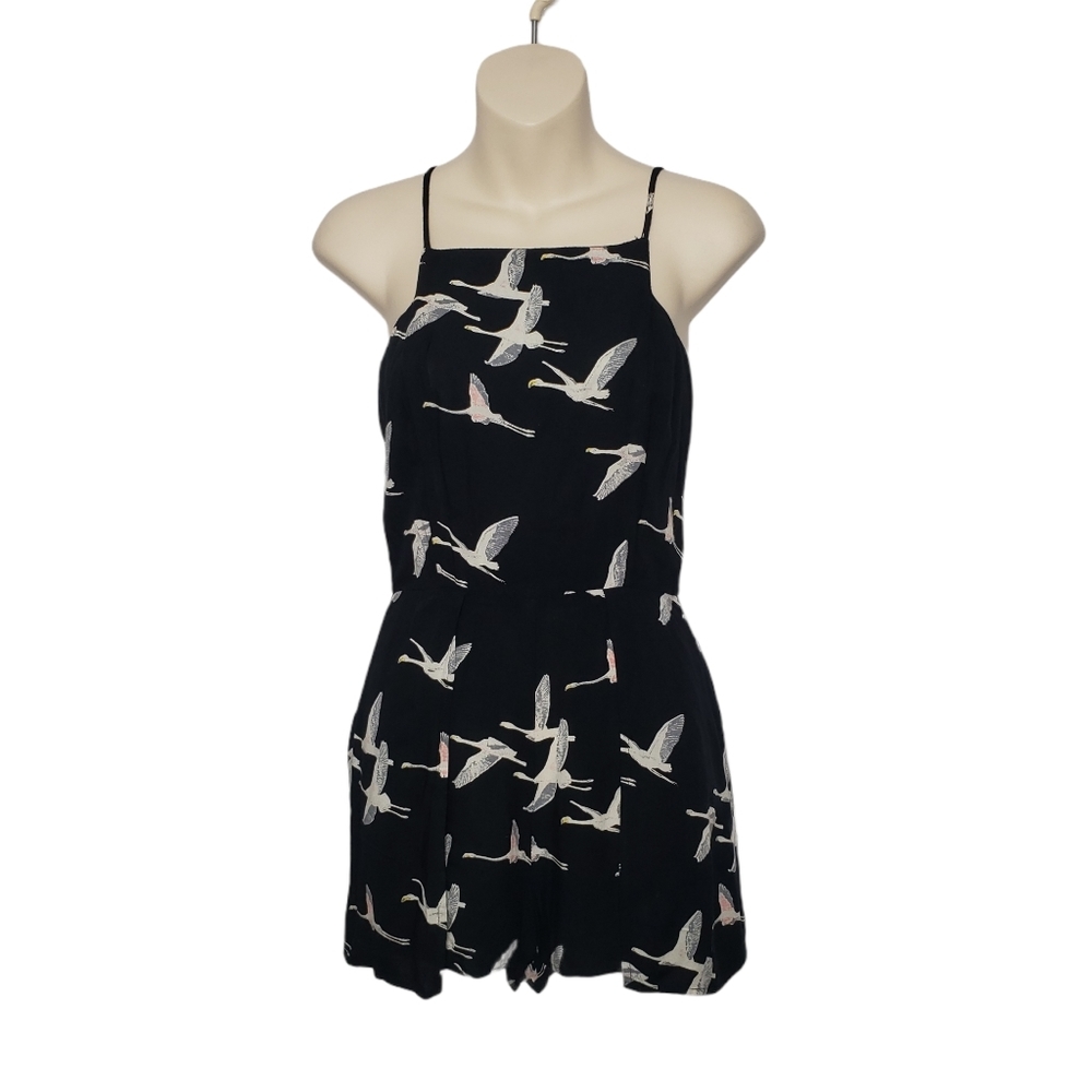 BAND OF GYPSIES bird print romper small
